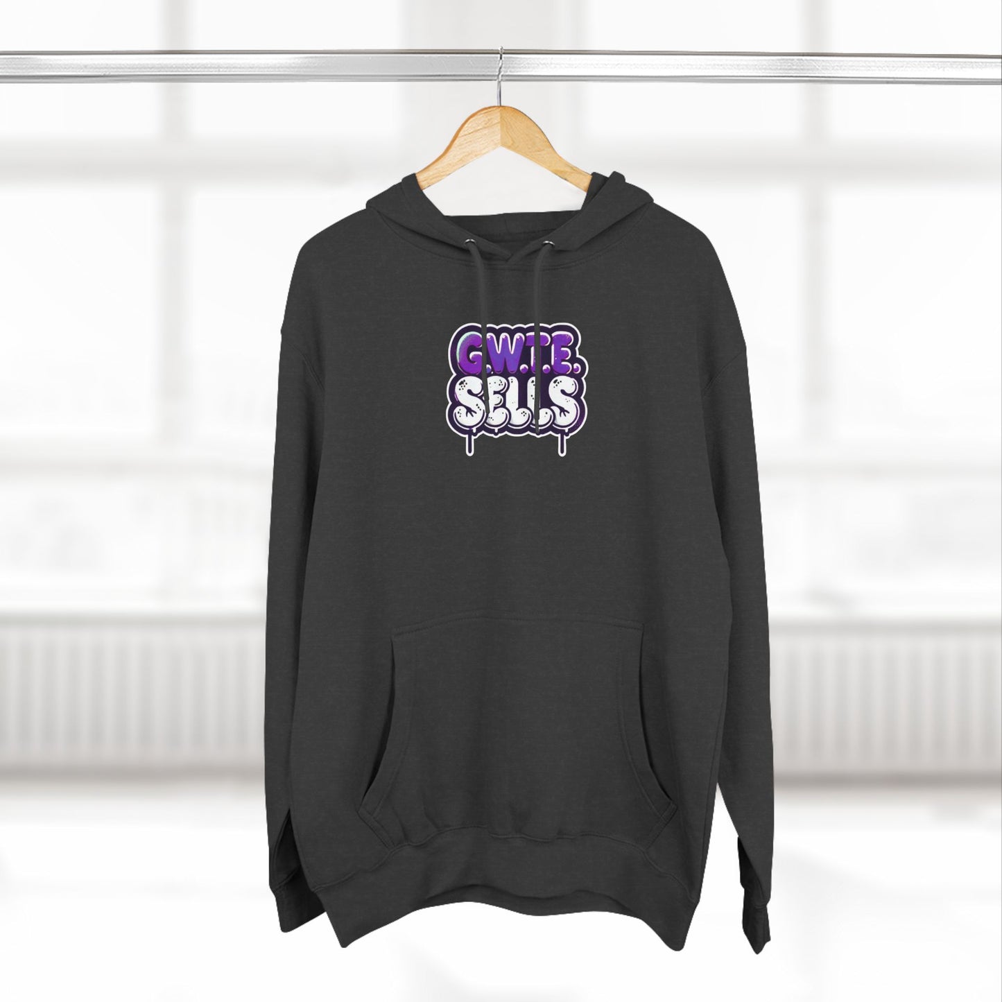 Three-Panel Fleece Hoodie