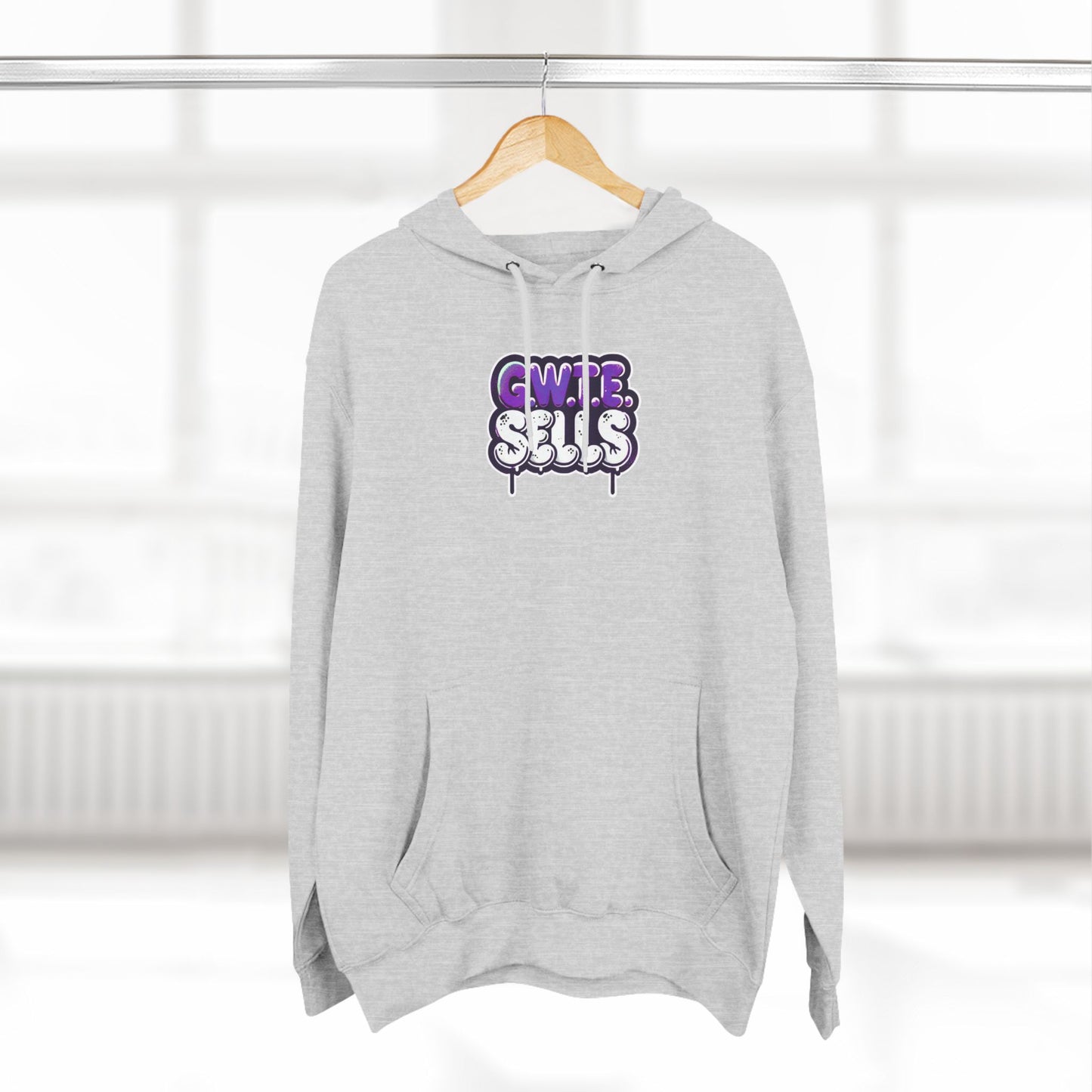 Three-Panel Fleece Hoodie