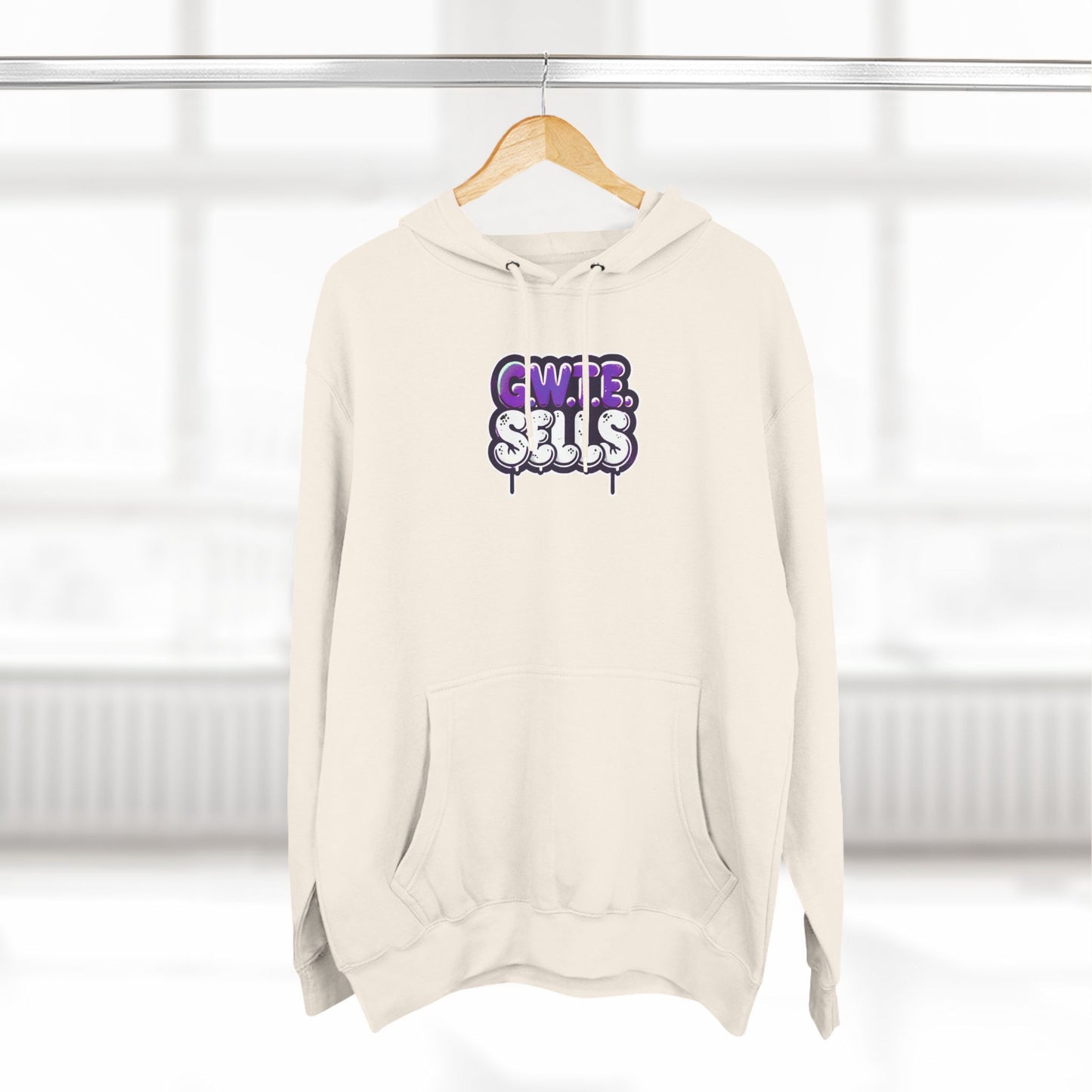 Three-Panel Fleece Hoodie