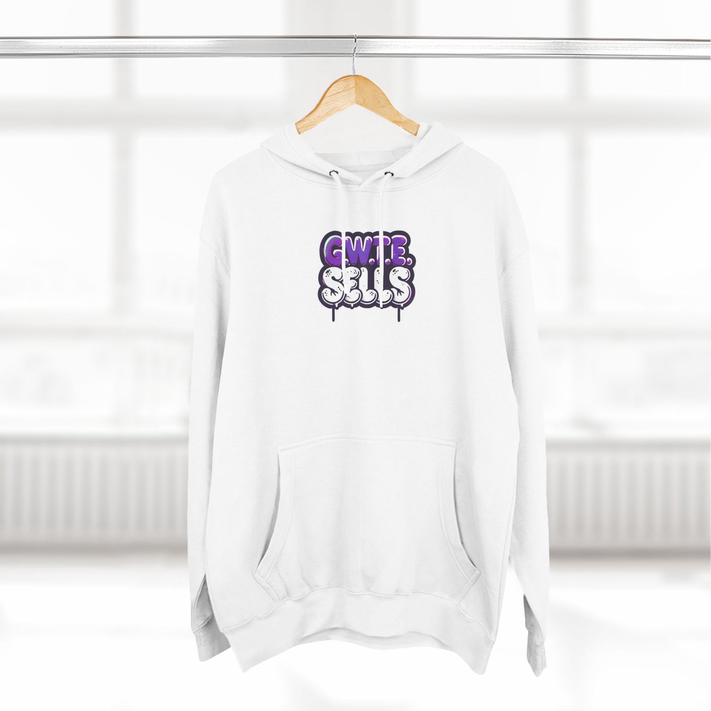 Three-Panel Fleece Hoodie