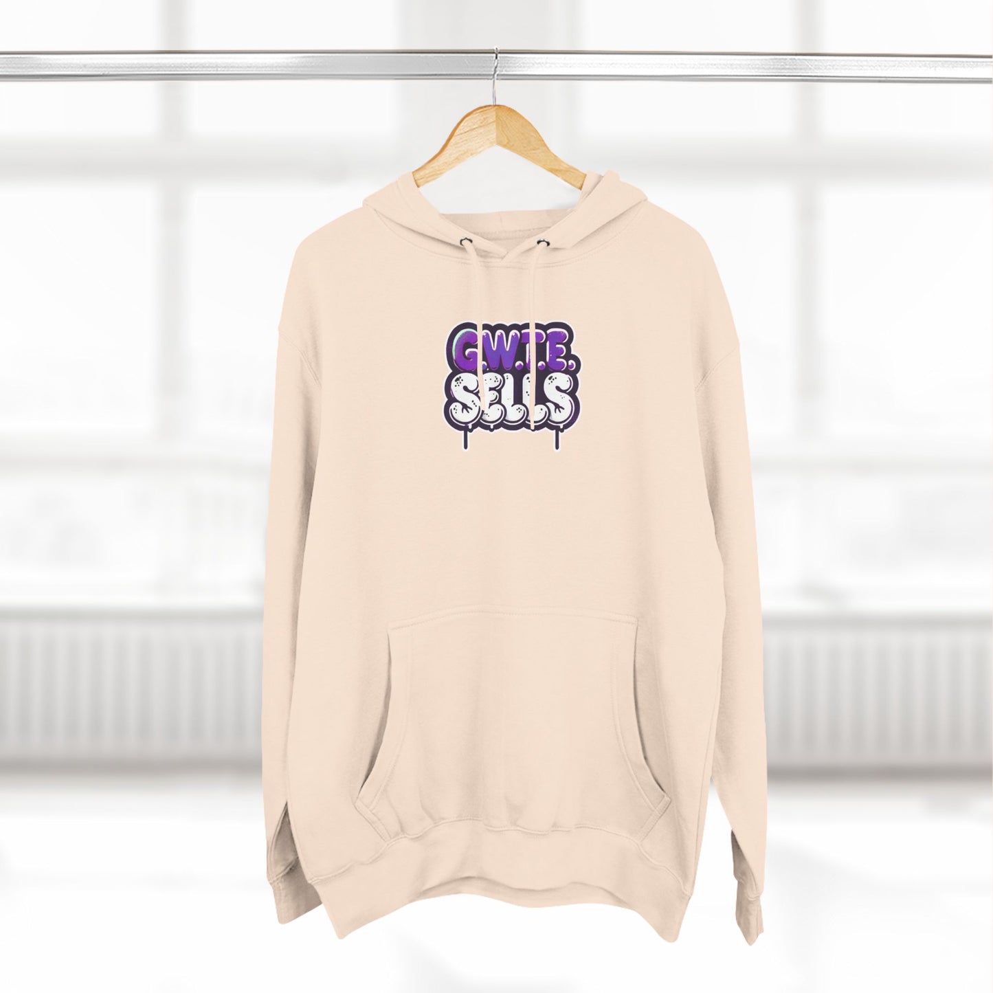 Three-Panel Fleece Hoodie